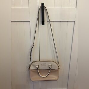 Kate Spade Carli Grove Street Cross Body Handbag EUC Beige & Cream Gorgeous